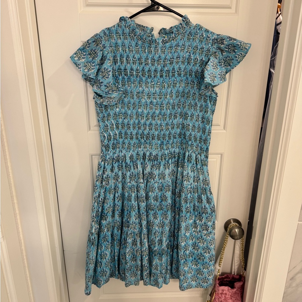 Floral Blue Mini Dress